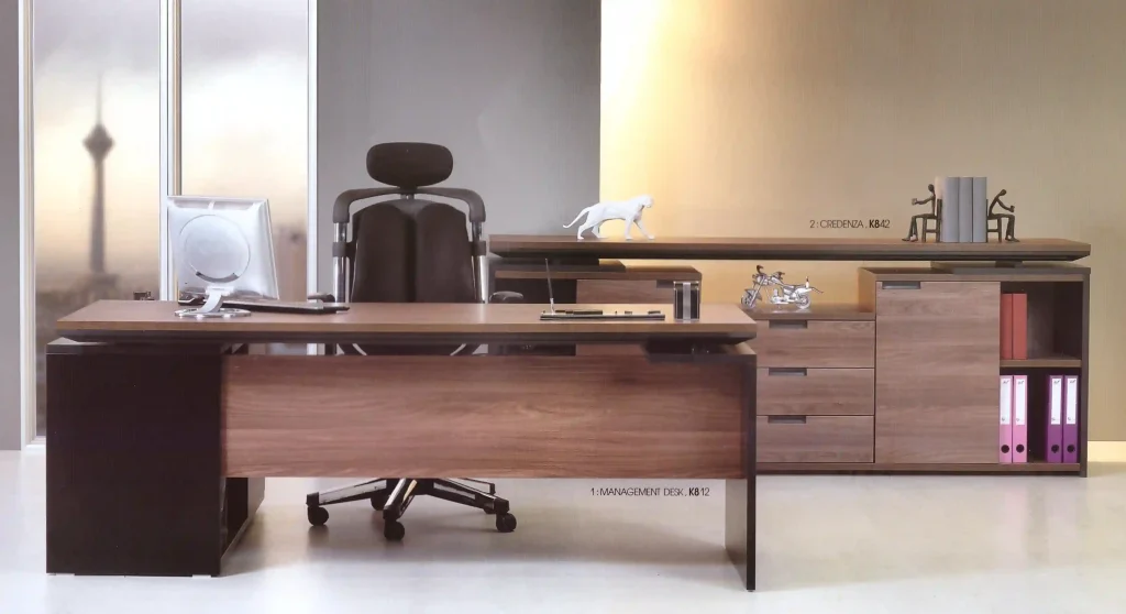 میز مدیریتی k 106_دکوراسیون اداری دفتر وکالت